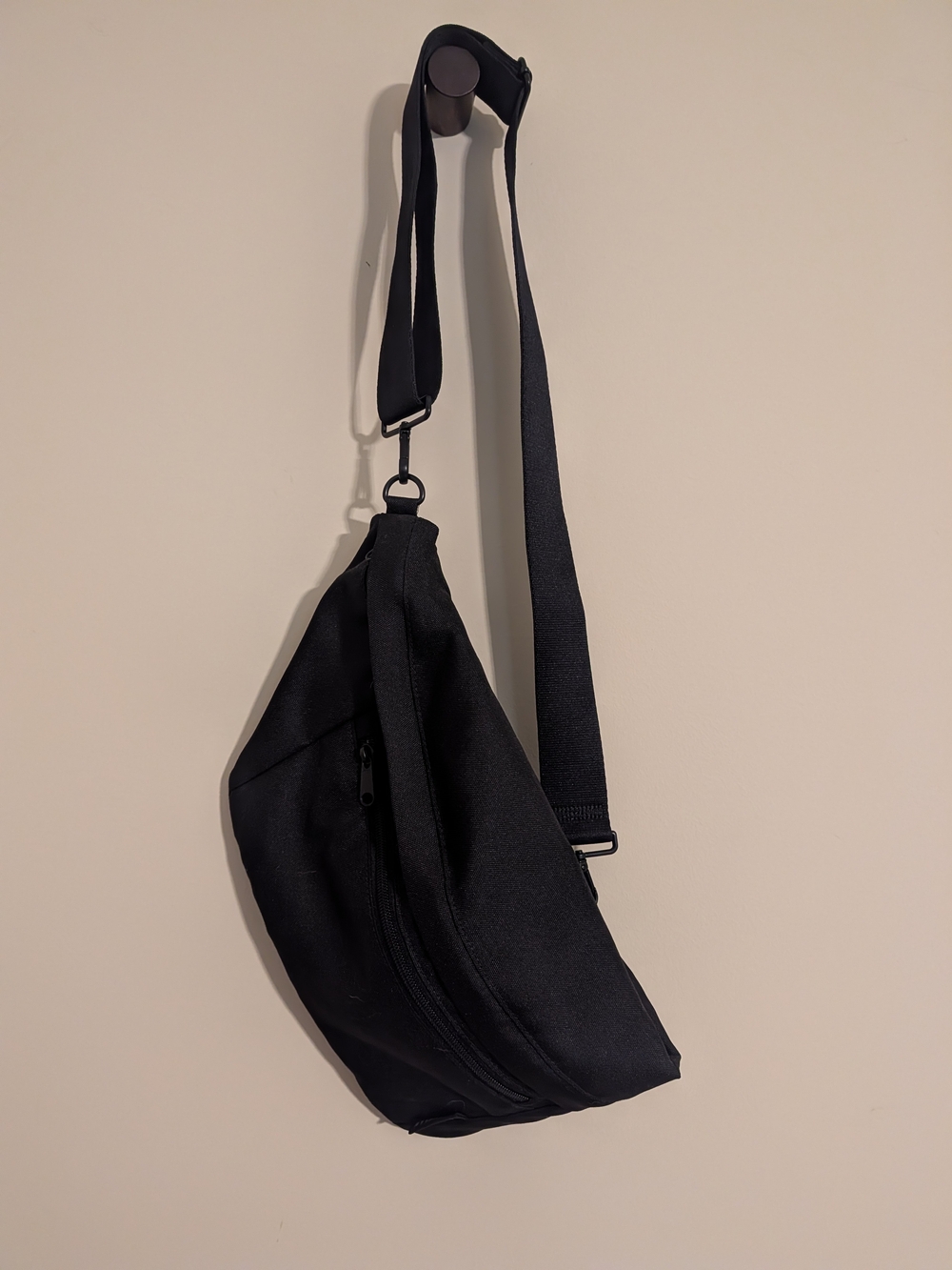 Canvelle Black Fanny Pack Sling Bag